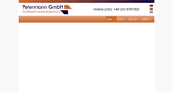 Desktop Screenshot of petermann-gmbh.com
